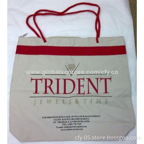 Fashion Cotton Shopping/Beach Bag, OEM and OEM Orders Available, Customized Designs Welcomed